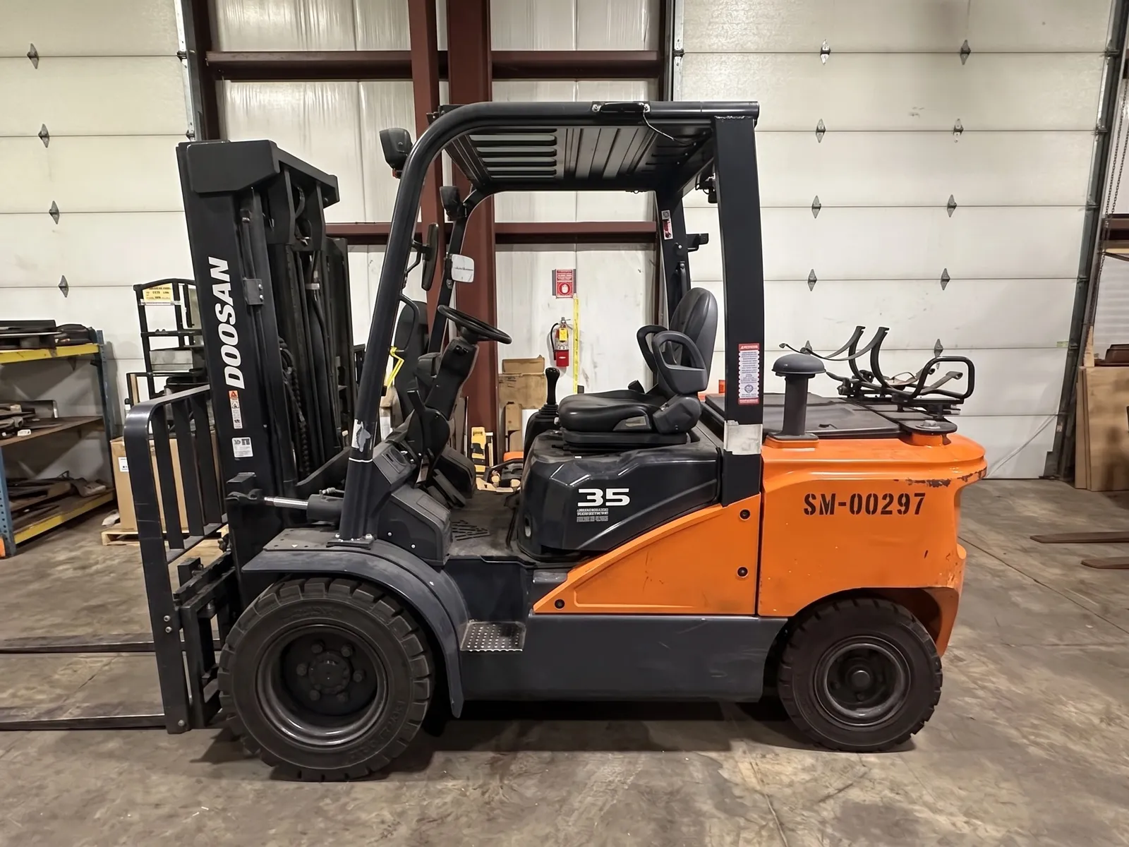 Used Doosan counterbalanced forklift available in Lehigh Valley