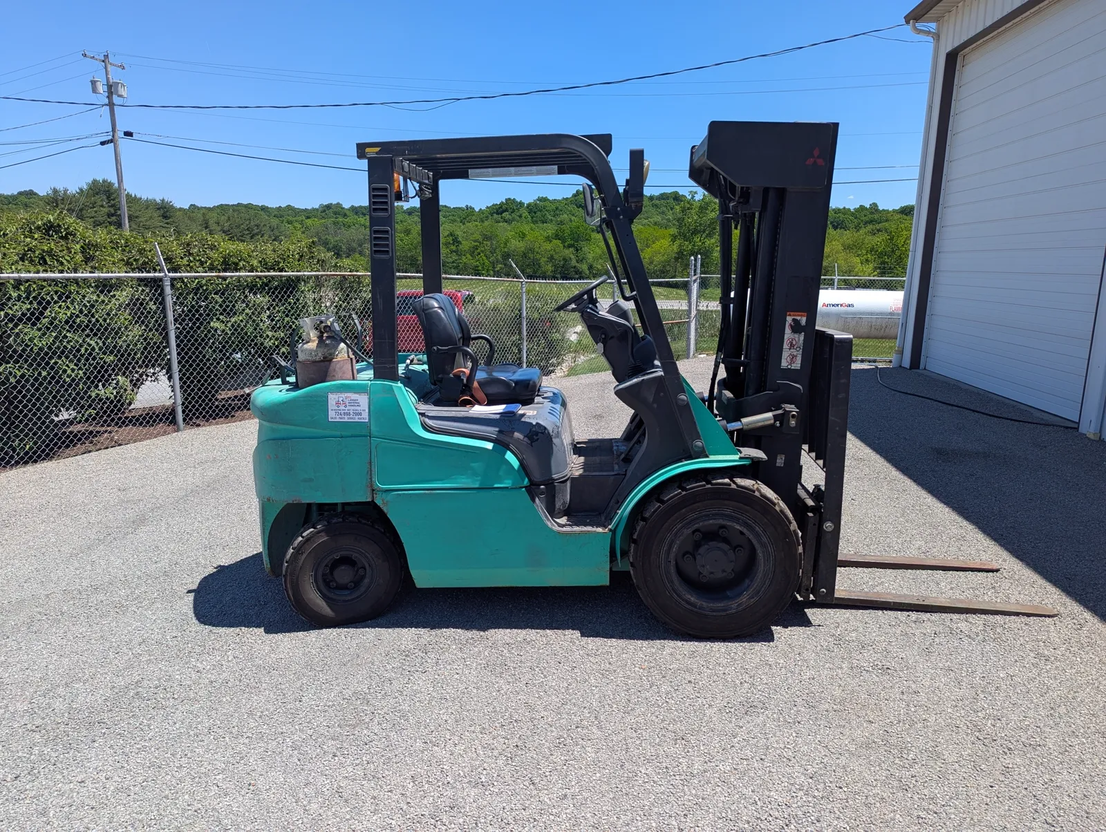 Used Mitsubishi counterbalanced forklift available in Lehigh Valley