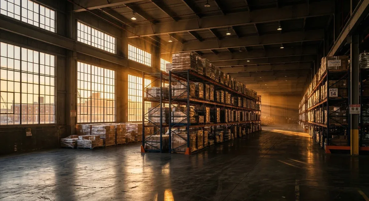 Used pallet racking rows reinstalled in a Lehigh Valley facility